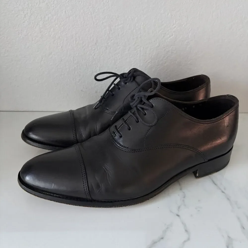 To Boot New York Mens Cap Toe Oxfords Size 8 Black